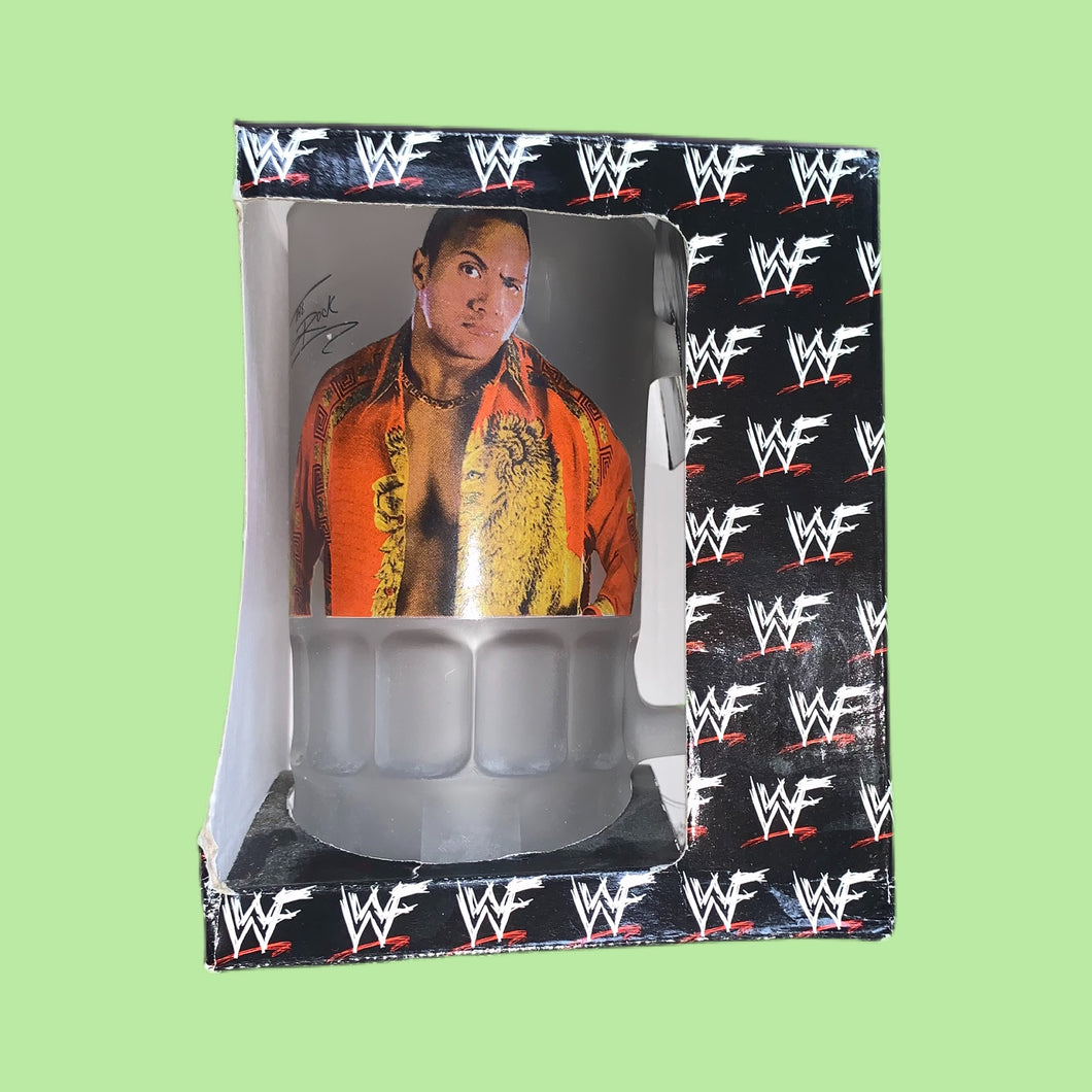 WWF 2000 The Rock Pint Glass (New Boxed)