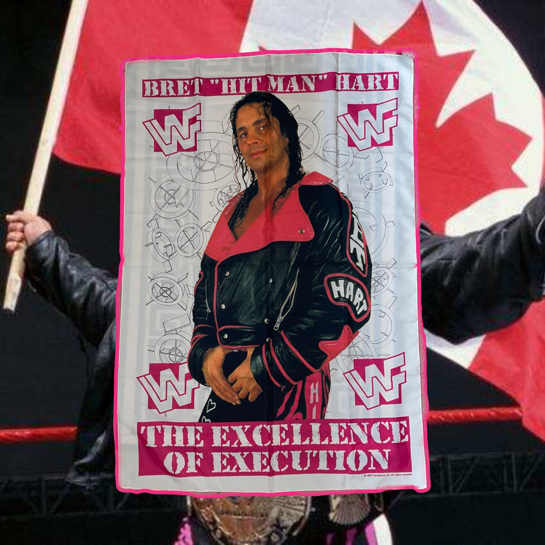 WWF 1996 Bret Hart Tapestry/Flag