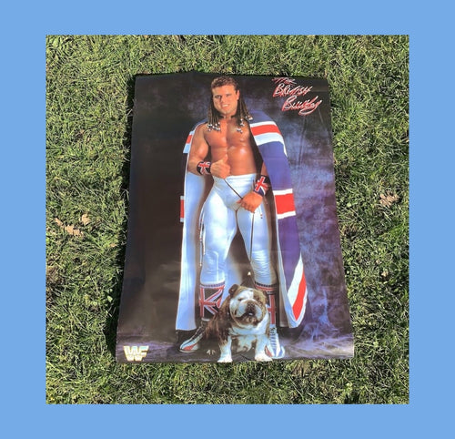 WWF British Bulldog 1991 Poster