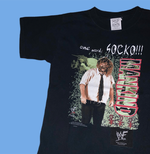 WWF Mankind ‘1 Word Socko’ Tee