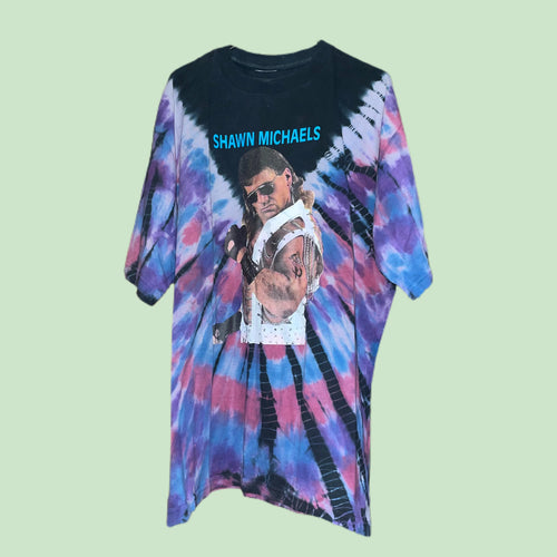 WWF Shawn Michaels Euro Bootleg Tie Dye Tee