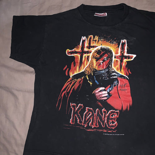 WWF Kane Burning Cross Tee