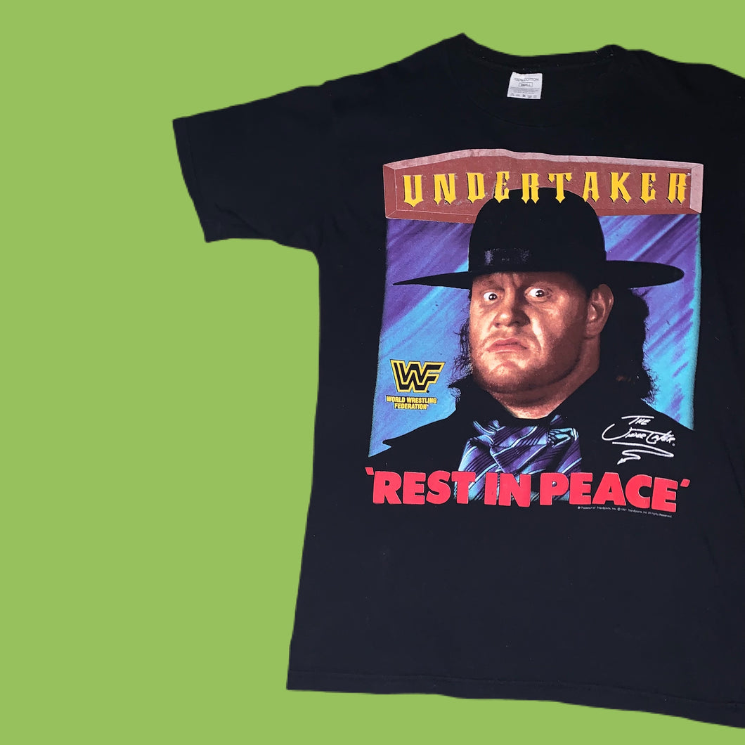 WWF 1991 Undertaker ‘Rest In Peace’ Tee (New)