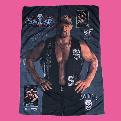 WWF 2000 Stone Cold Steve Austin Tapestry/ Flag