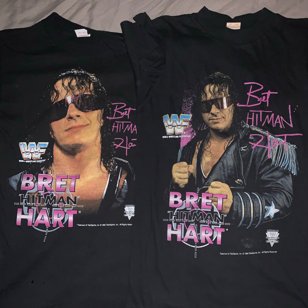 WWF Bret Hart 1994 T Shirt Bundle
