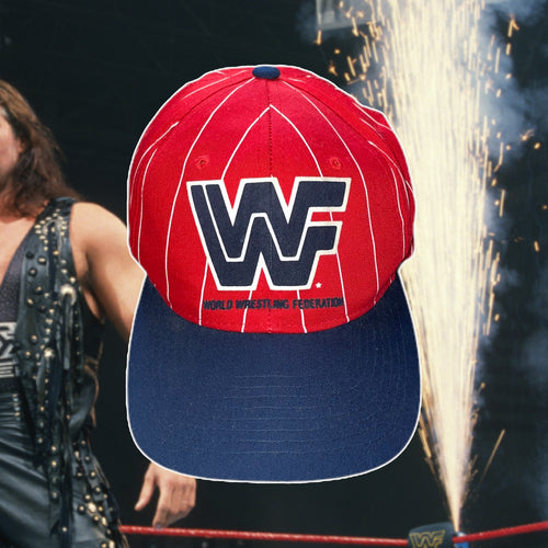 WWF 1990s Striped Baseball Cap (New)