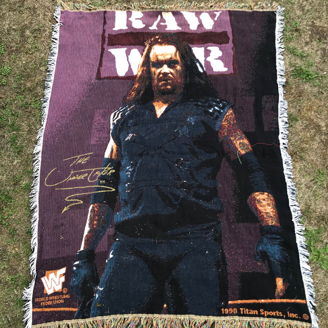 Undertaker Raw Is War Rug/Throw