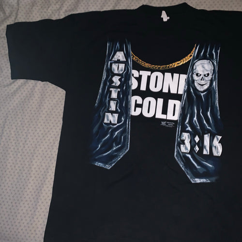 WWF Stone Cold Waist Coat Tee