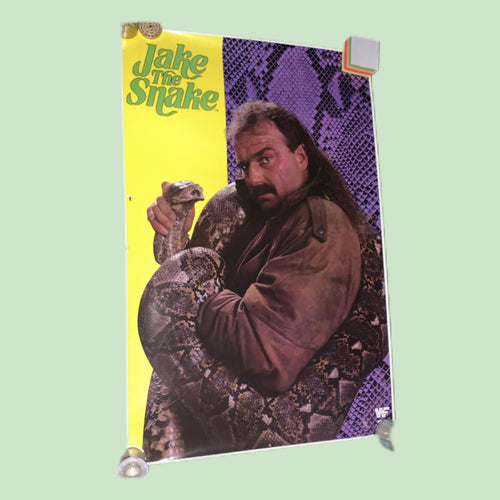 WWF 1990 Jake The Snake Roberts Poster