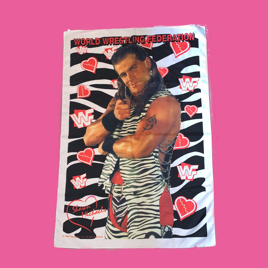 WWF 1996 Shawn Michaels Tapestry/ Flag