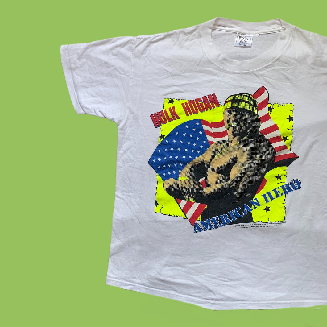 WWF 1991 Hulk Hogan ‘Real American’ Tee