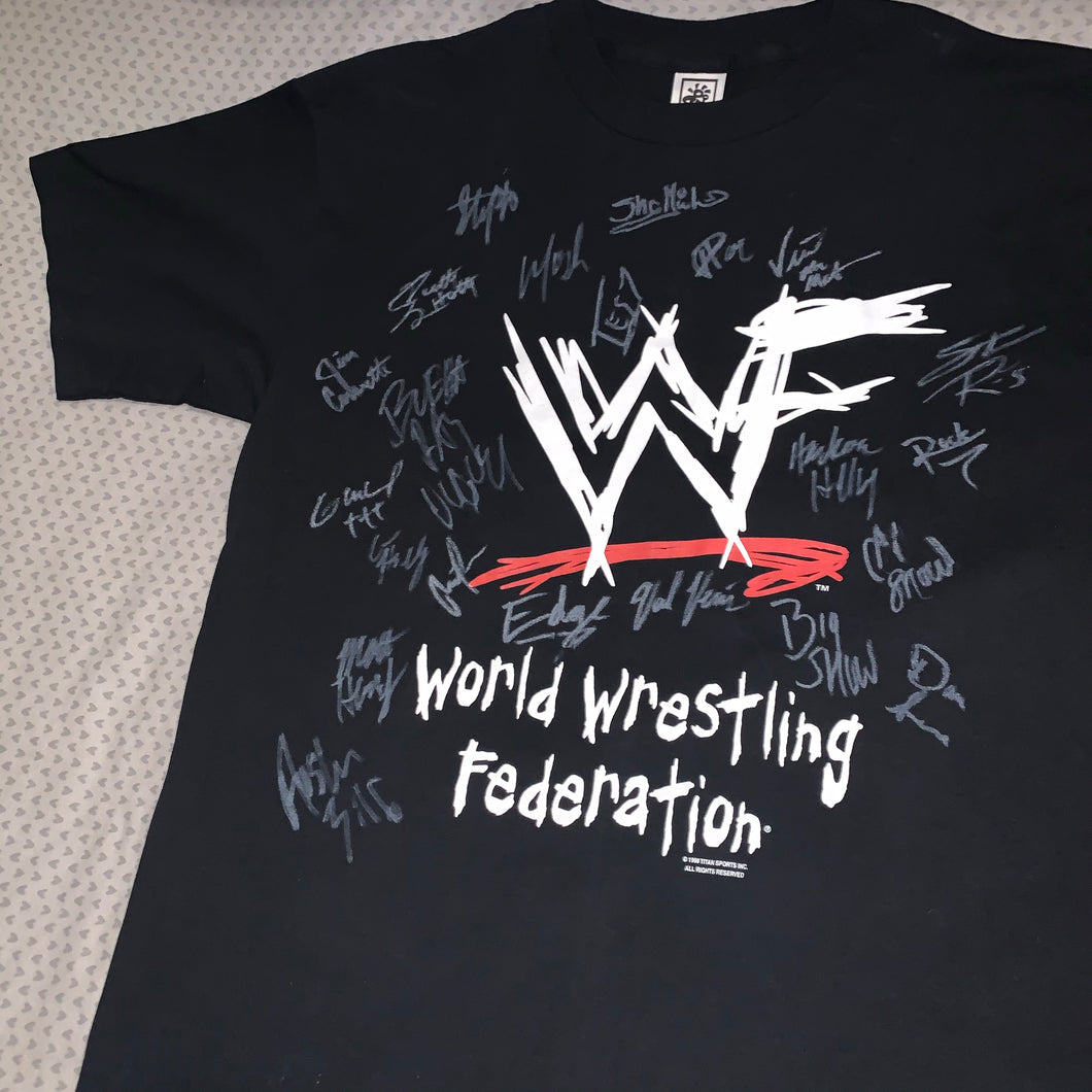 WWF Signed Scratch Logo Tee (21 Signatures)