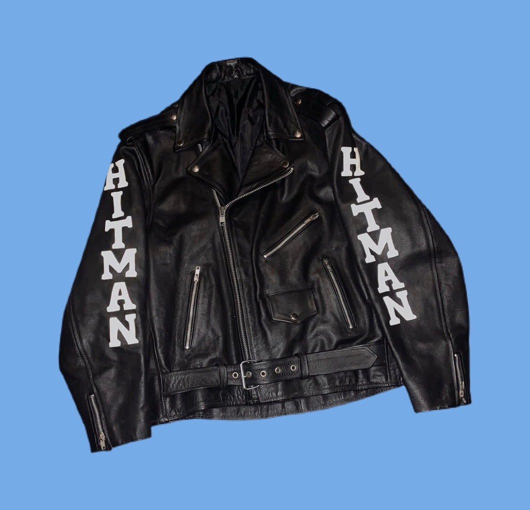 Bret Hart ‘Hitman’ Leather Jacket