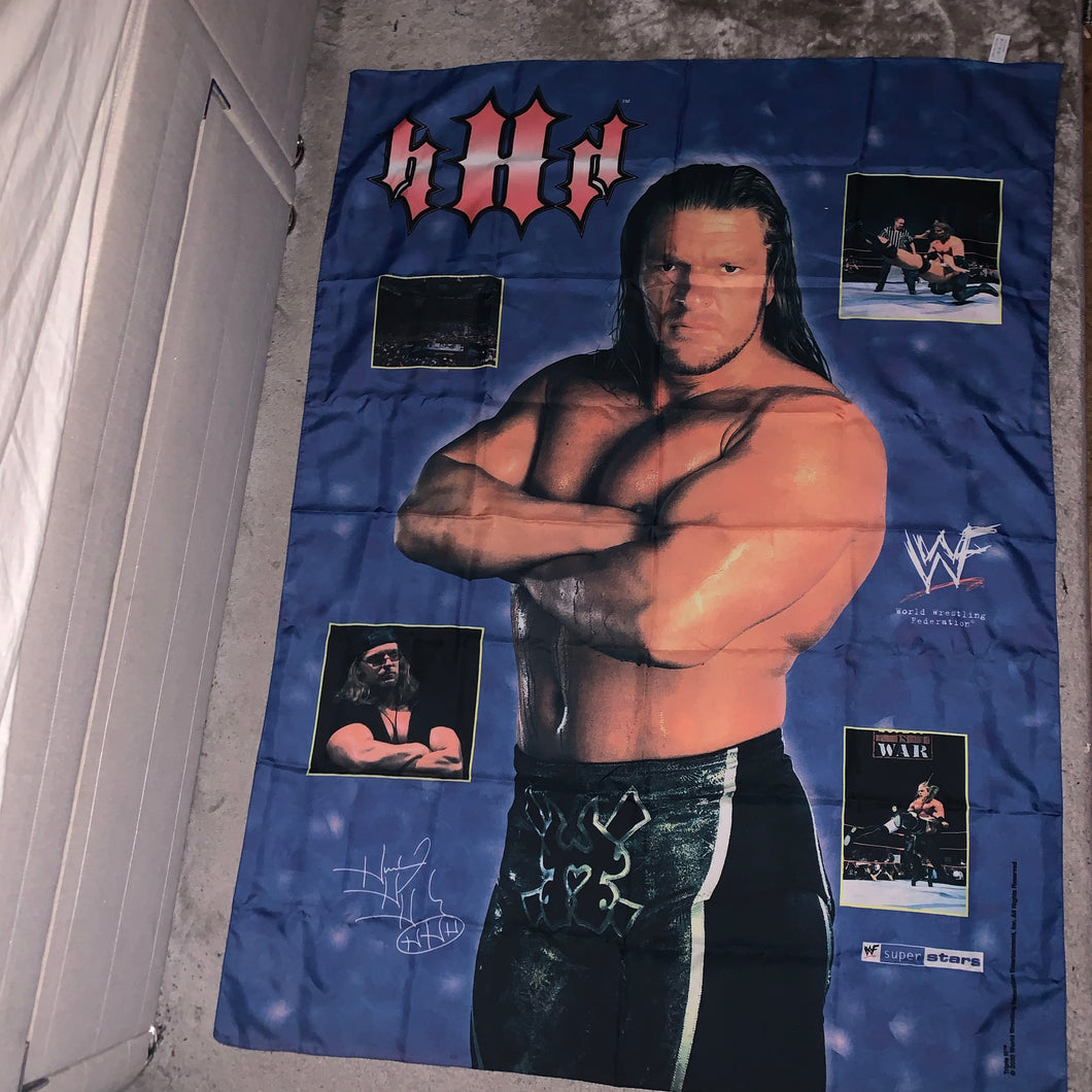WWF Triple H Fabric Flag