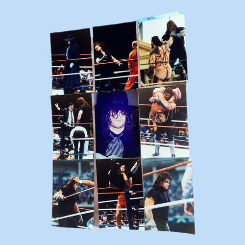 WWF Undertaker 1990s Original Photographs (Lot Of 9)