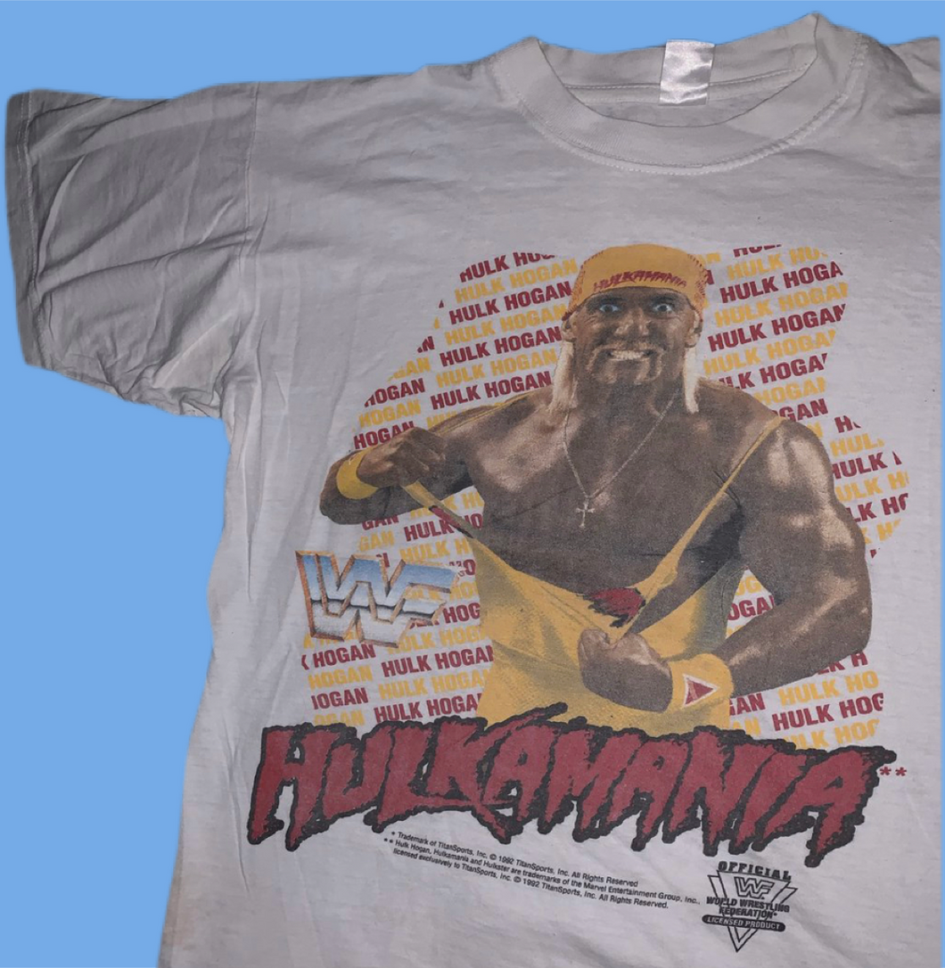 WWF Hulk Hogan ‘Hulkamania’ Tee (White)