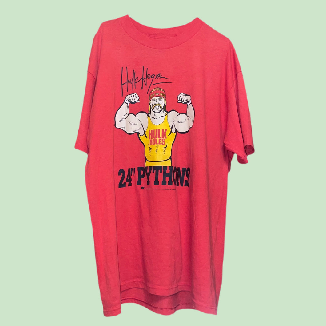 WWF 1989 Hulk Hogan ‘24 Inch Pythons’ Tee