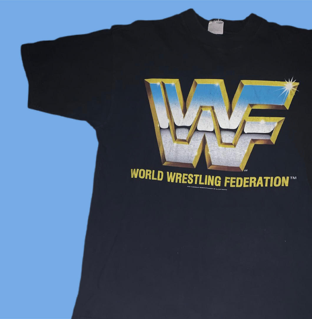 WWF 1991 Block Logo Tee