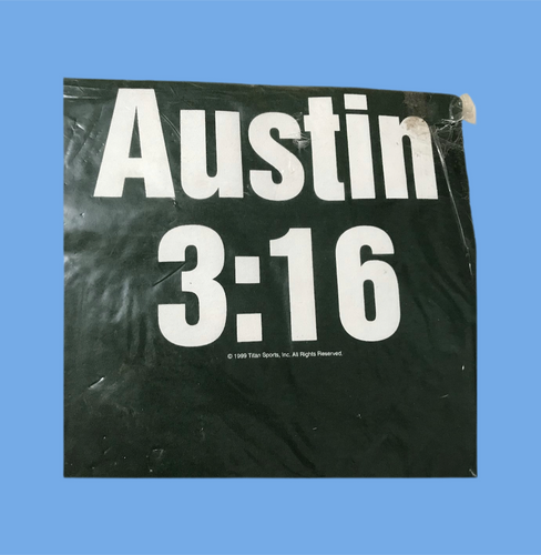 WWF Stone Cold Dark Green Austin 3.16 Tee