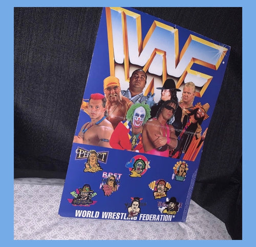 WWF Pin Set W Display Board (Complete Set)