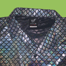 WWF Chris Jericho Y2J Iridescent Fish Scale Button Up Shirt (New)