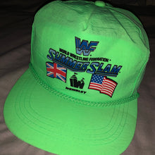 WWF Summerslam 92 Lime Green Cap